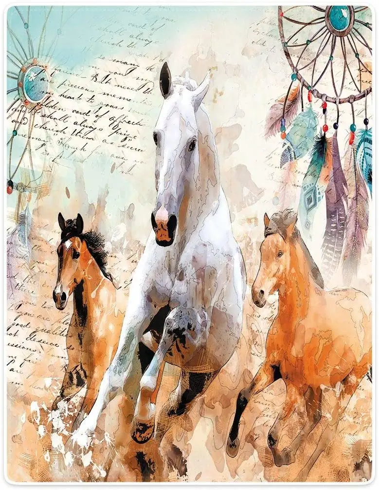 Мягкое пушистое Фланелевое Флисовое одеяло с абстрактным рисунком Ловец снов |