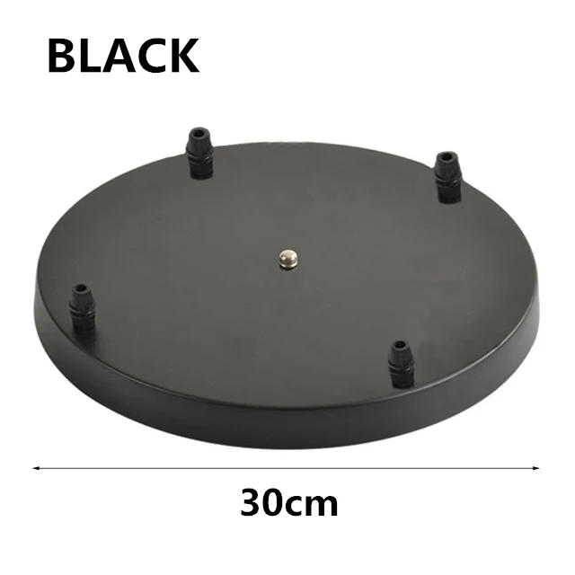 4-Black-Round Мульти-ожерелье с подвеской в виде головы лампы шасси длинная полоса 3 отверстия с типом спайки Round 3/4/5/6 отверстий шасси поверхностного монтажа пластина подвесной светильник аксессуар - Цвет корпуса: 4-Black-Round