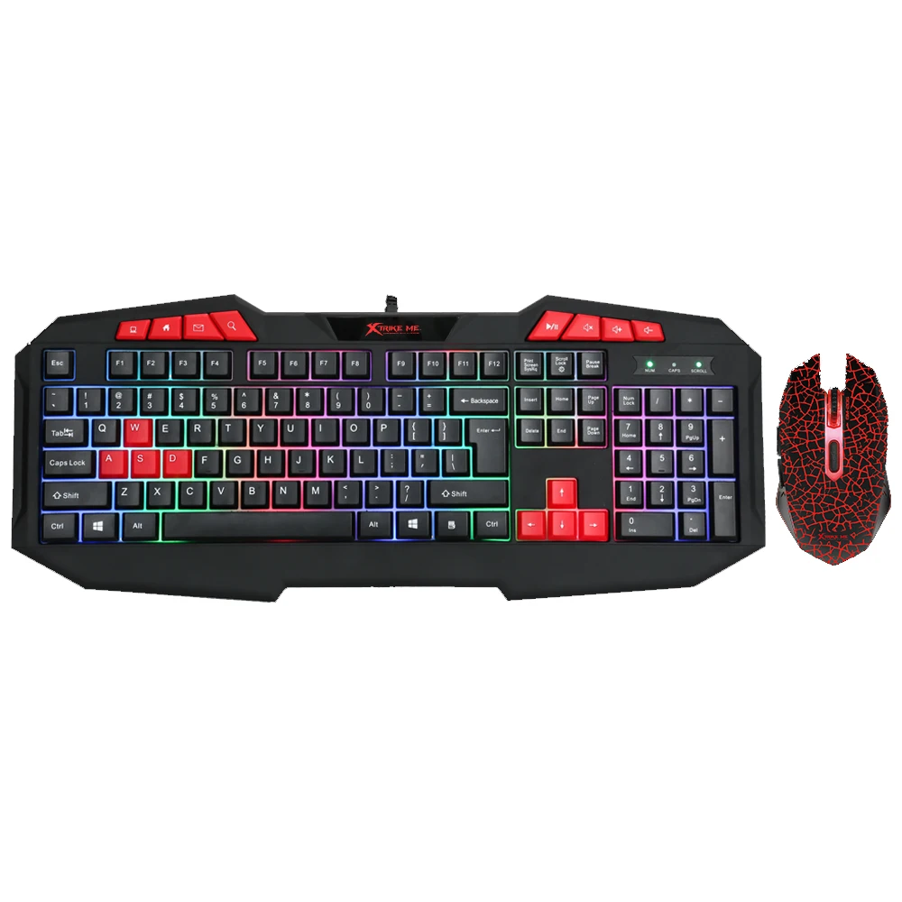 

Xtrike-me MK-503 gaming combo PC Spanish keyboard and USB 3200 DPI mouse