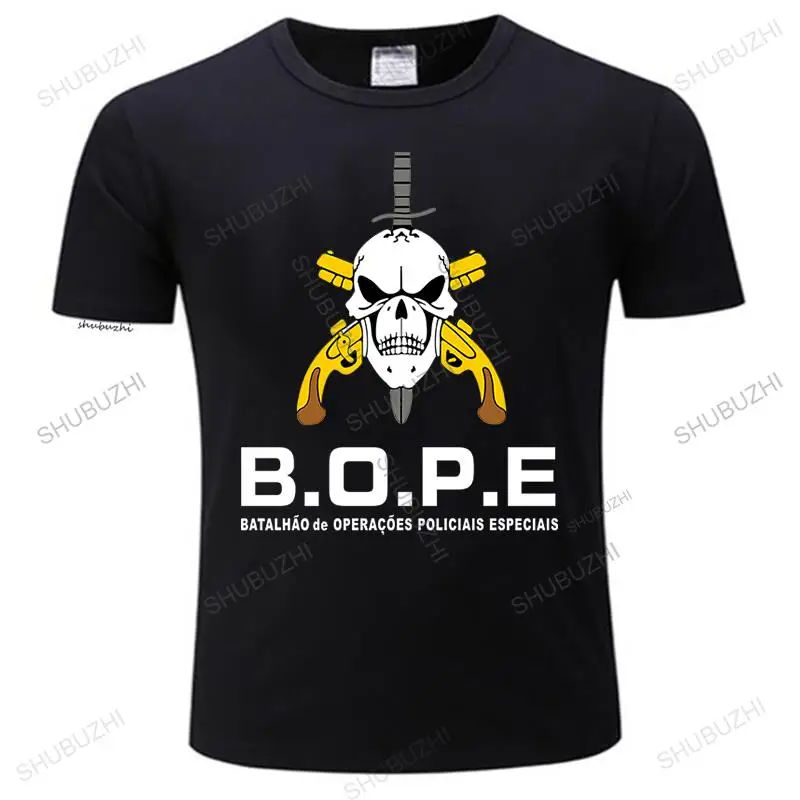 

BOPE Tropa De Elite Brazil Special Elite Forces Military T shirt men two sides military Casual tee short sleeve drop shipping