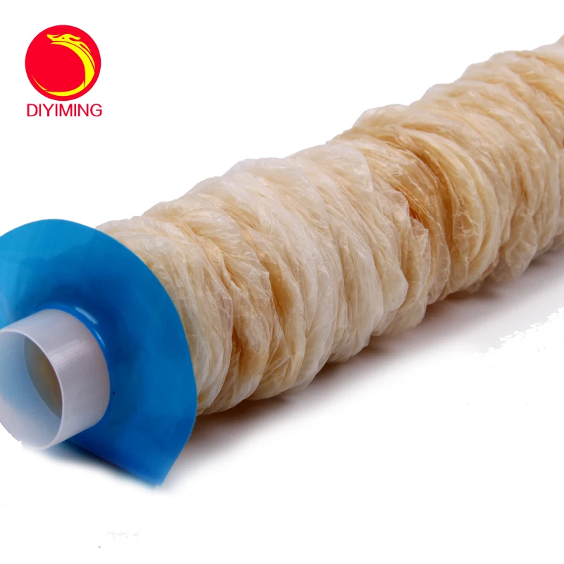 Оболочка для упаковки колбасы диаметр 36 мм длина 2*8 м в лоте сухая оболочка