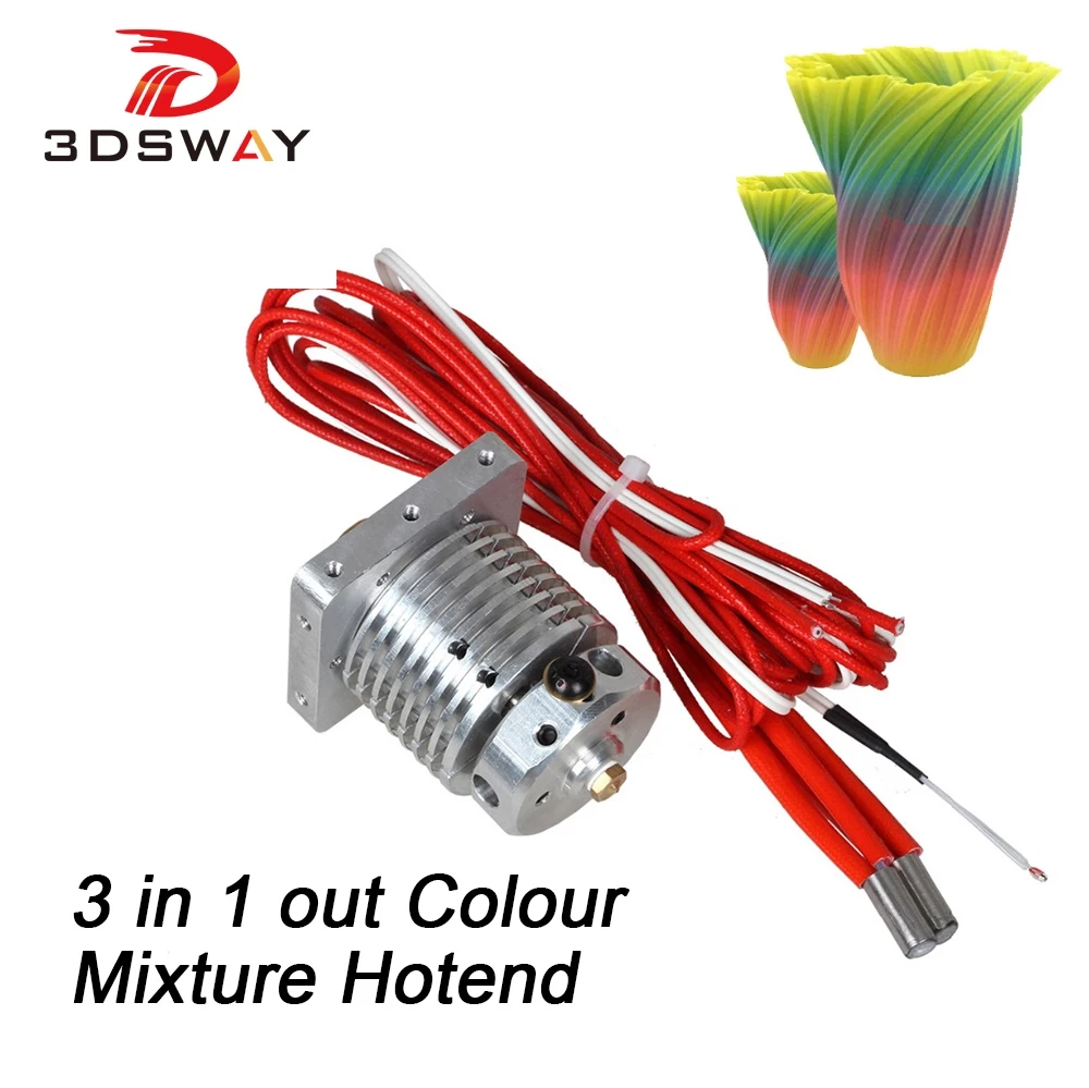Запчасти для 3D принтера 3dsway улучшенный многоэкструзионный Набор Hotend 3 в 1