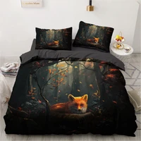 3d bedding sets animal fox duvet quilt cover set comforter bed linen pillowcase king queen full 265230 230230 home texitle