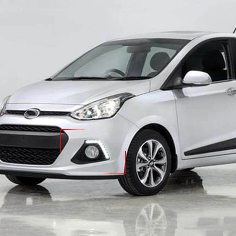 1 комплект для Hyundai I10 2013 2014 светодиодный ные дневные ходовые огни дневсветильник