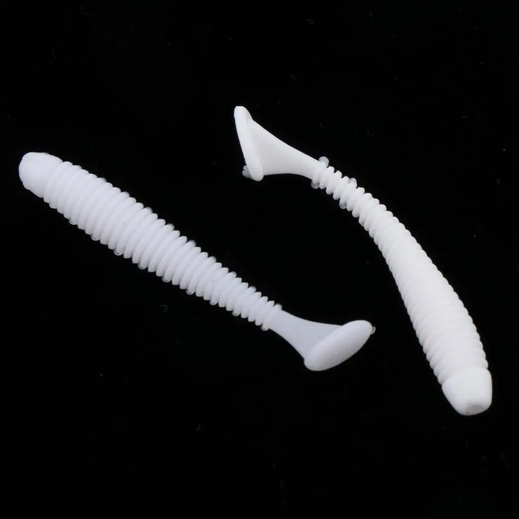 16PCS Worm Fishing Lures Fake Artificial Baits Soft Crank T-tail Fish Tackle for Beginners Anglers | Спорт и развлечения