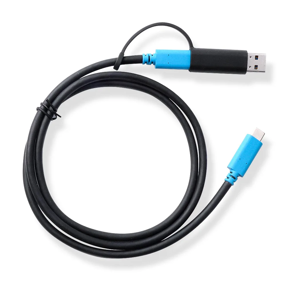 

Кабель Thunderbolt3 2 в 1, USB-C-USB-C, 4K, 60 Гц, с адаптером USB-A