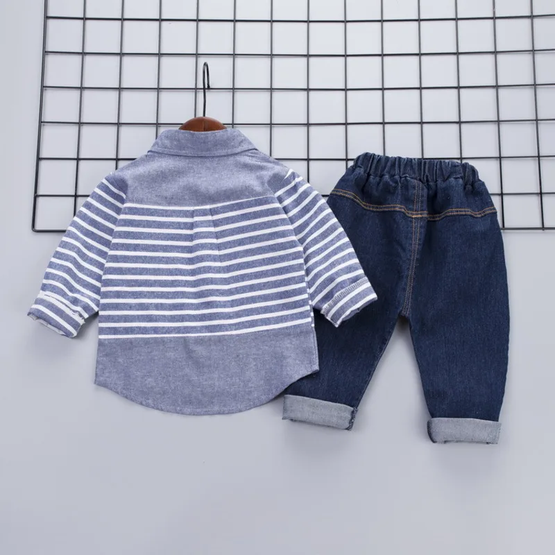 Весенне-Осенняя детская модная одежда для маленьких мальчиков и девочек Рубашка