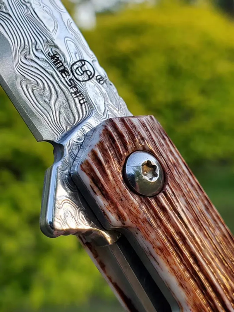 Карманный складной нож VG10 лезвие из дамасской стали боевые ножи для кемпинга на