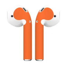 Orange Защитная пленка для Apple AirPods, защитная пленка, наклейка для AirPods, беспроводные наушники, гарнитура, пленка - Цвет: Orange