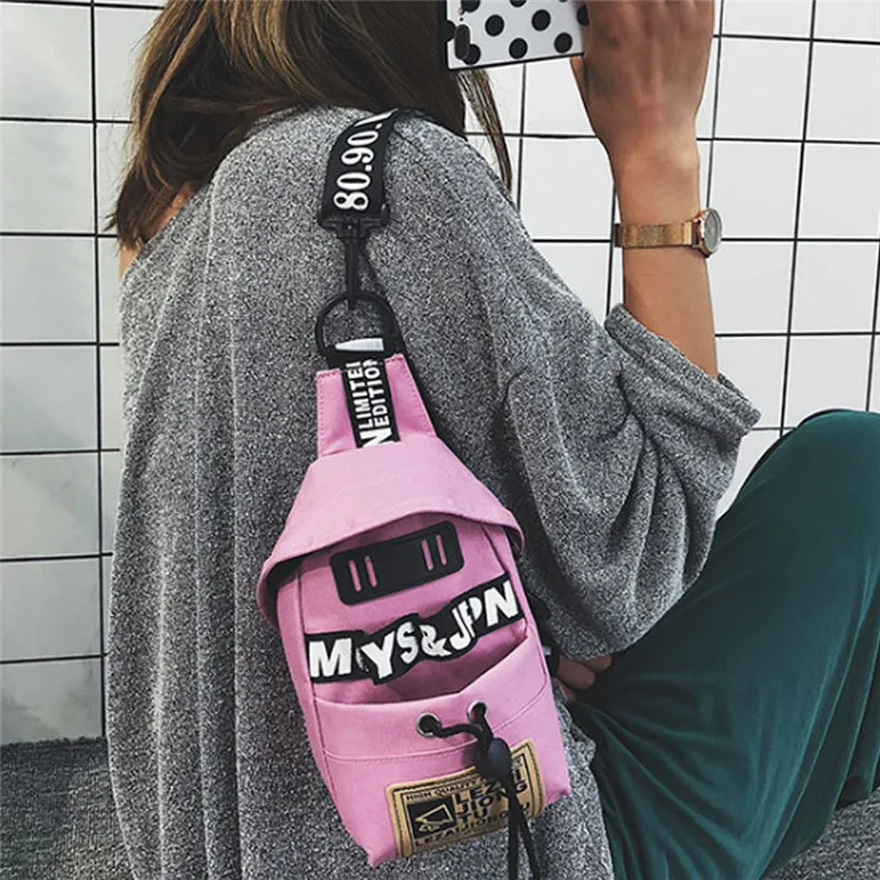 Нейлоновая нагрудная Сумка слинг через плечо для мужчин и женщин повседневные