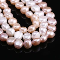 hot sale natural freshwater two sided light pearls beads making for jewelry bracelet necklace accessories for women size 10 11mm