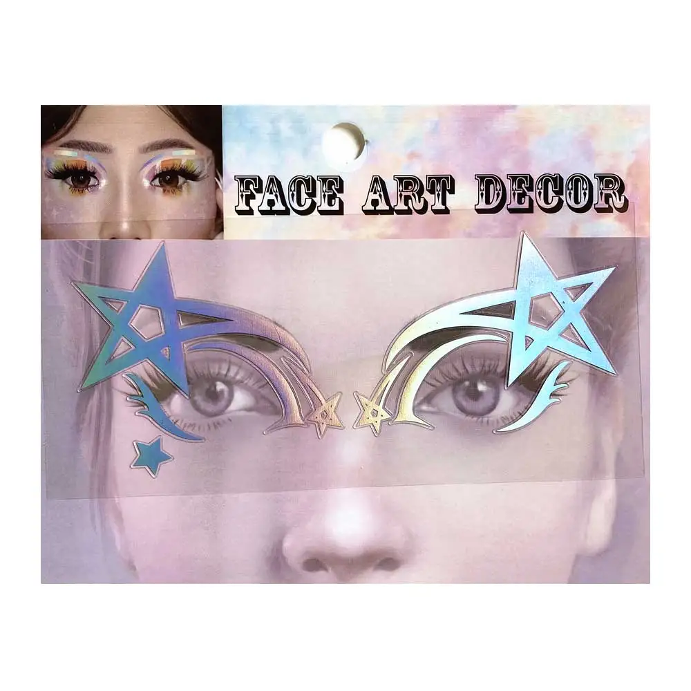 FL3 1 шт. Лазерная подводка для глаз в стиле знаменитостей кружевная наклейка