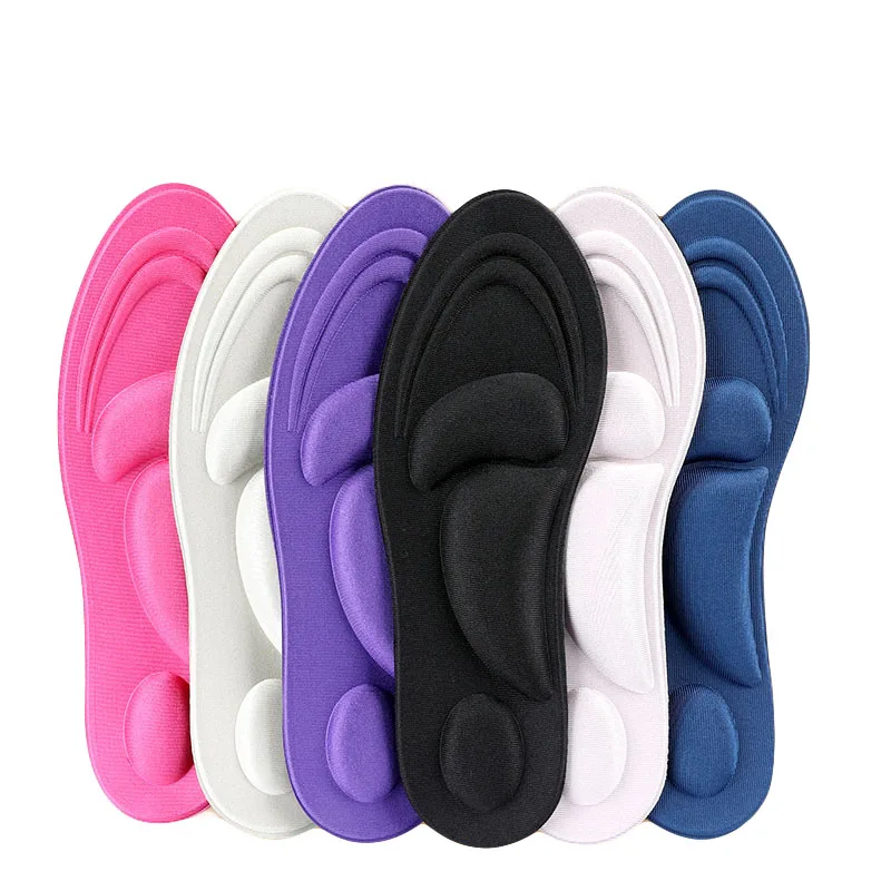 Women 4D Memory Foam Massage Insoles Comfortable Sponge Orthotic Insoles for shoe arch support pad