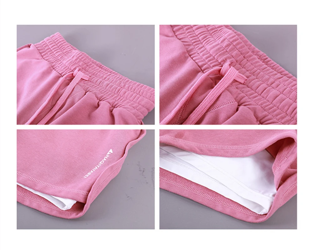 

New Super Soft High Waist Quick Drying Sports Shorts Yoga Fitness Women's Pants Polyester Loose Training Running Ladies Clothing