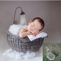 photography accessories newborn baby boy photography props iron bathtub white baby photo shoot accessories fotografie props