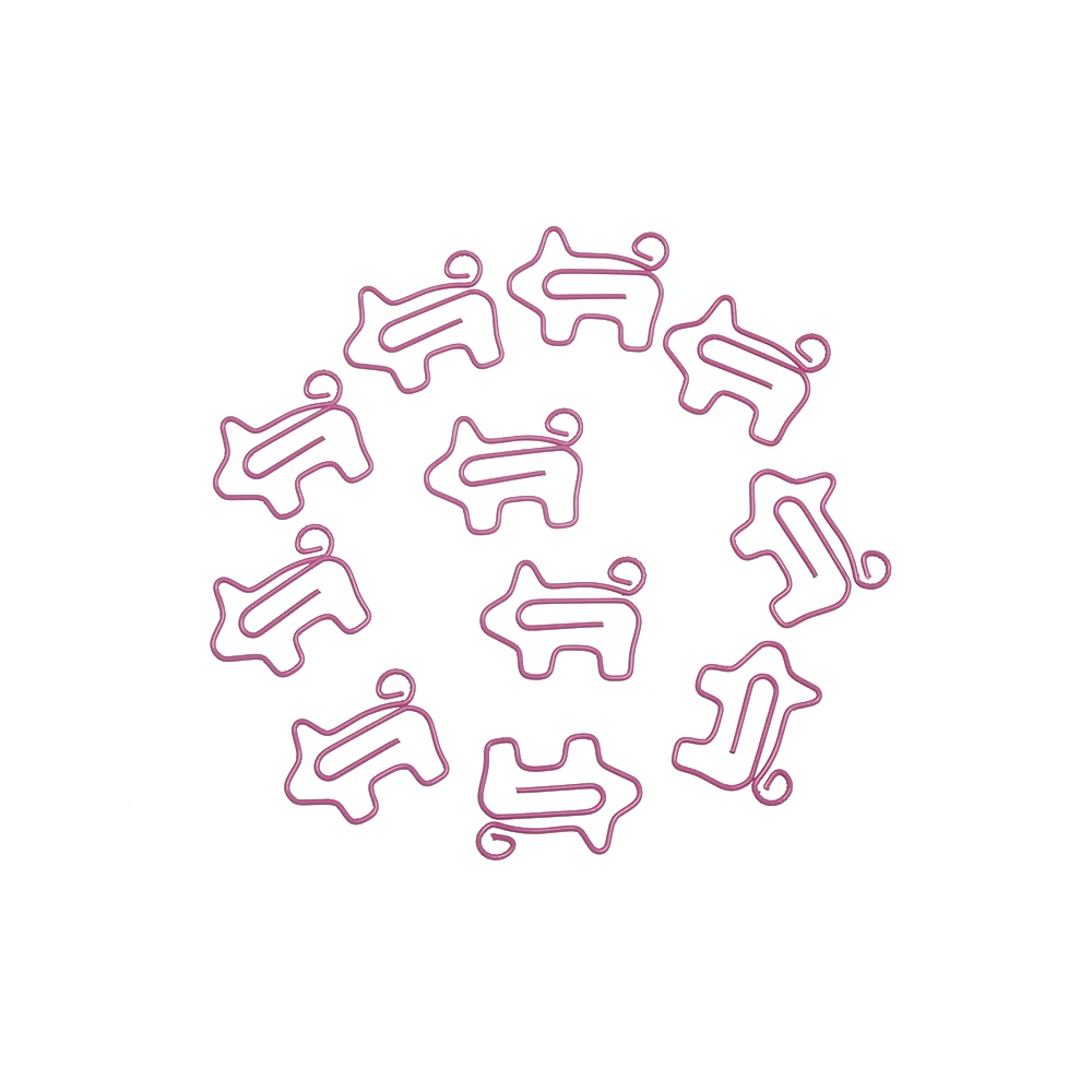 Милые животные розовая свинка металлическая Закладка зажим для бумаги Escolar Papelaria