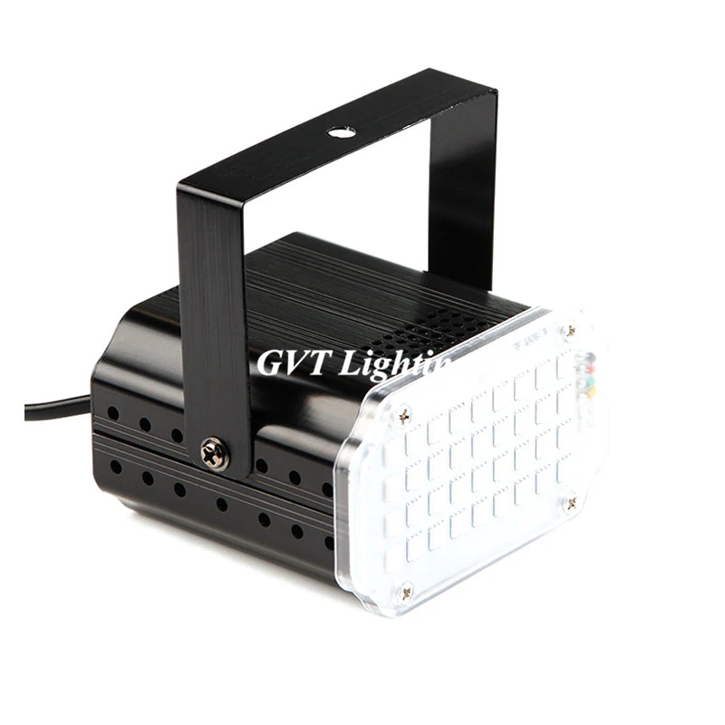 Mini Stage Lamp Head Light Strobe Ball Disco Flash 36 LED Bulb Club Party US/ EU / UK Plug Monitor | Лампы и освещение