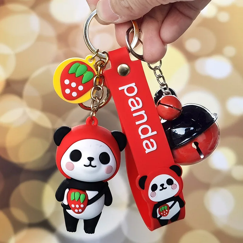Китайский брелок Панда Силиконовый Забавный милый мультфильм животное панда