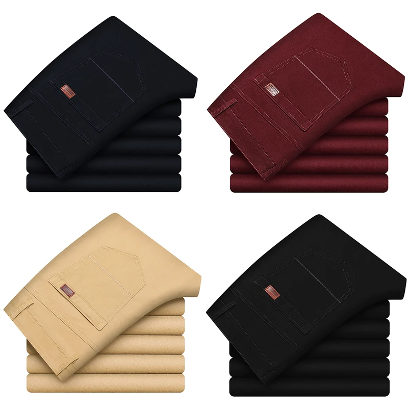 Брюки мужские размера плюс 42 44 46 классические повседневные деловые модные