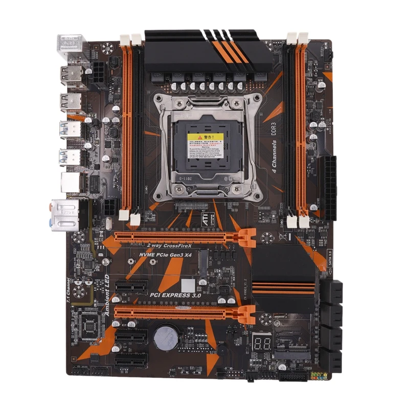 Материнская плата X99 LGA2011 3 ATX 4 канала DDR3 32 Гб ОЗУ NVME SSD M.2 USB 0 SATA PCIE 16X для процессора