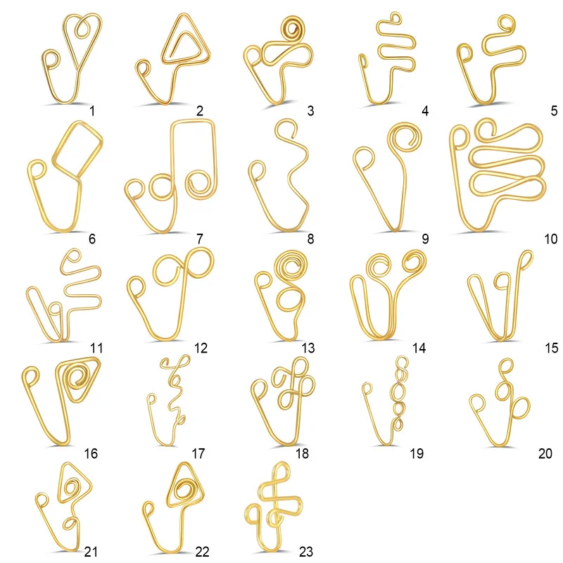 Африканские манжеты для носа без пирсинга клипса на носу кольцо женщин набор