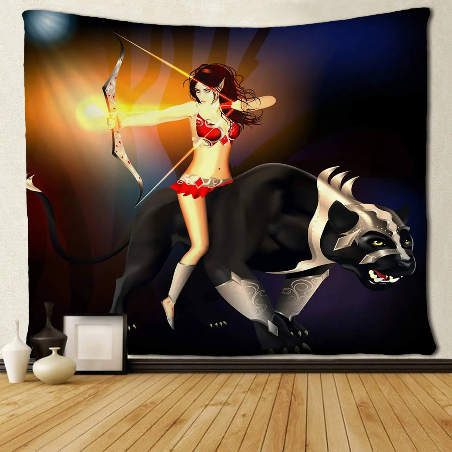 

Elf Archer Girl Tapestries Hippie Art Home Decorations