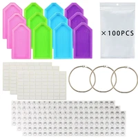 new diamond painting storage containers self seal bags with loose leaf binder rings diamond tray number sticker lable sheets