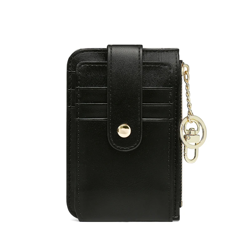 

Fashion Thin Section Fold Design Wallet Women Pu Leathe Zipper Small Card Bag Coin Purse Female Mini Hasp Clutch Wallet Ladies