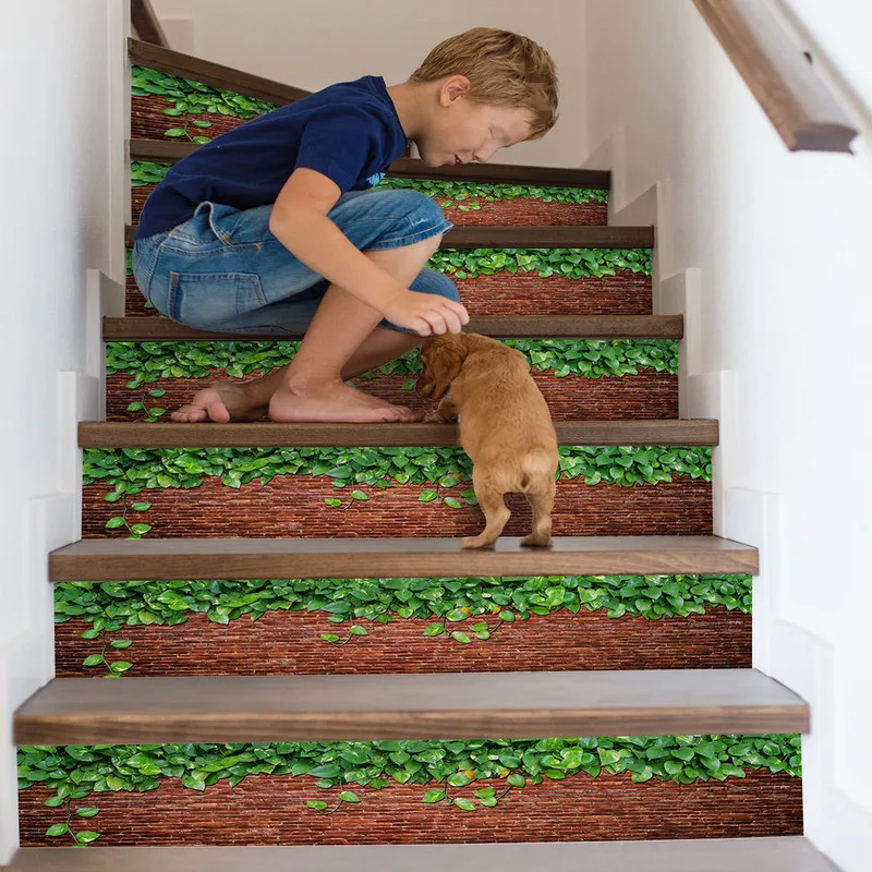 ПВХ Наклейки на ступени лестницы декор сделай сам самоклеящиеся наклейки стену