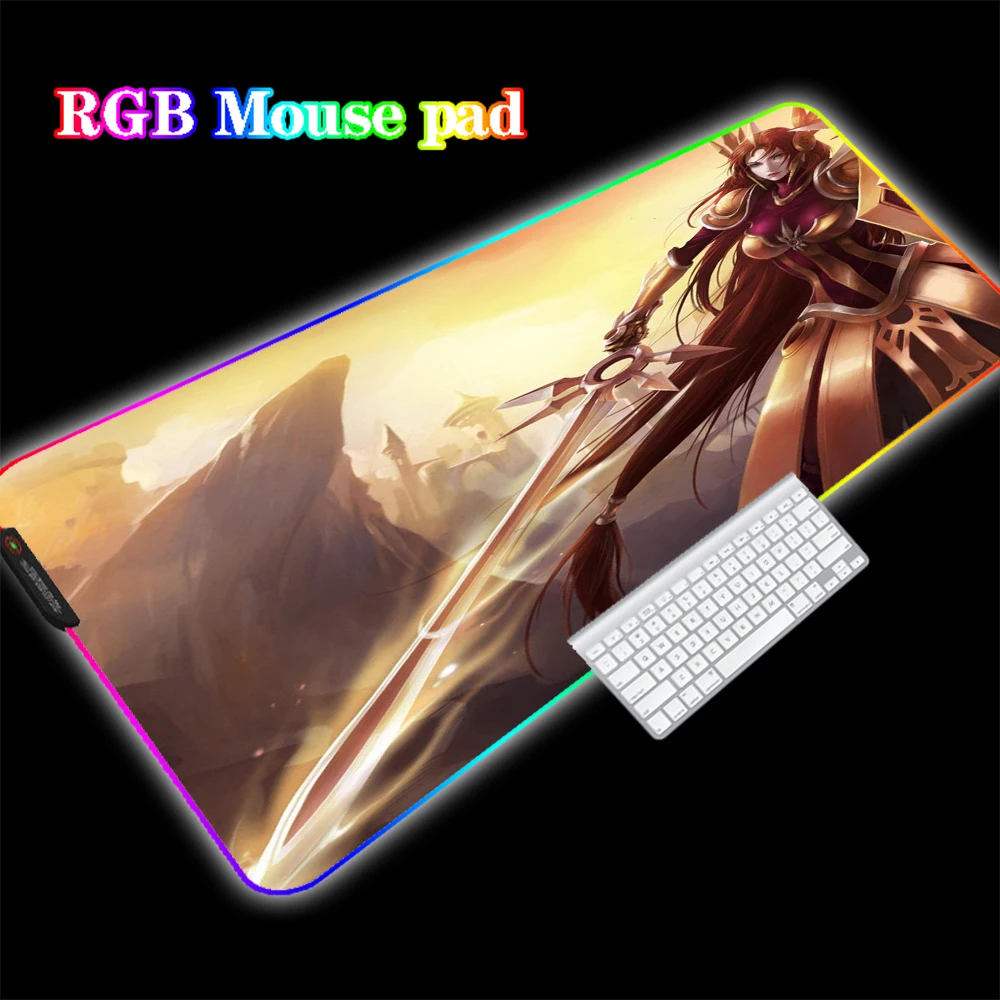 

MRGLZY Super Large Gaming League of Legends LOL Keyboard Desk Pad Custom Free Custom Thick Seam Can Be Customized Size Gaming
