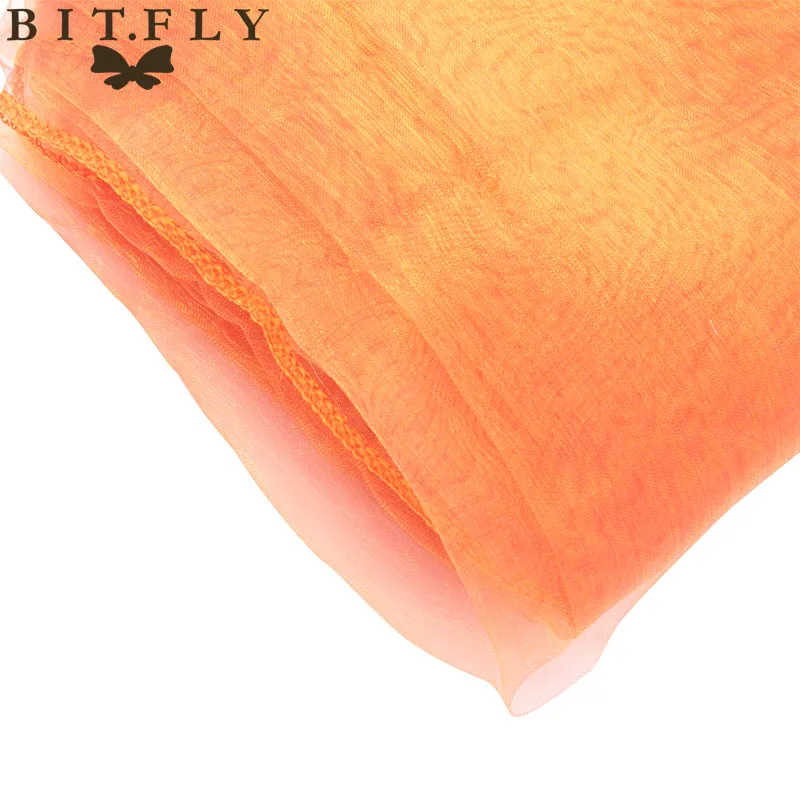 coral orange Органза 180*180 см(70 дюймов) Свадебная вечеринка скатерть элегантный сплошной органза банкетный стол в гостинице - Цвет: coral orange