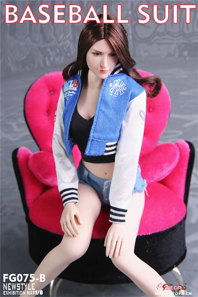 

Fire Girl Toys 1:6 FG075 Female Soldier Sexy Baseball Uniform Set Cheerleading Costume 12 Inch Dolls Available