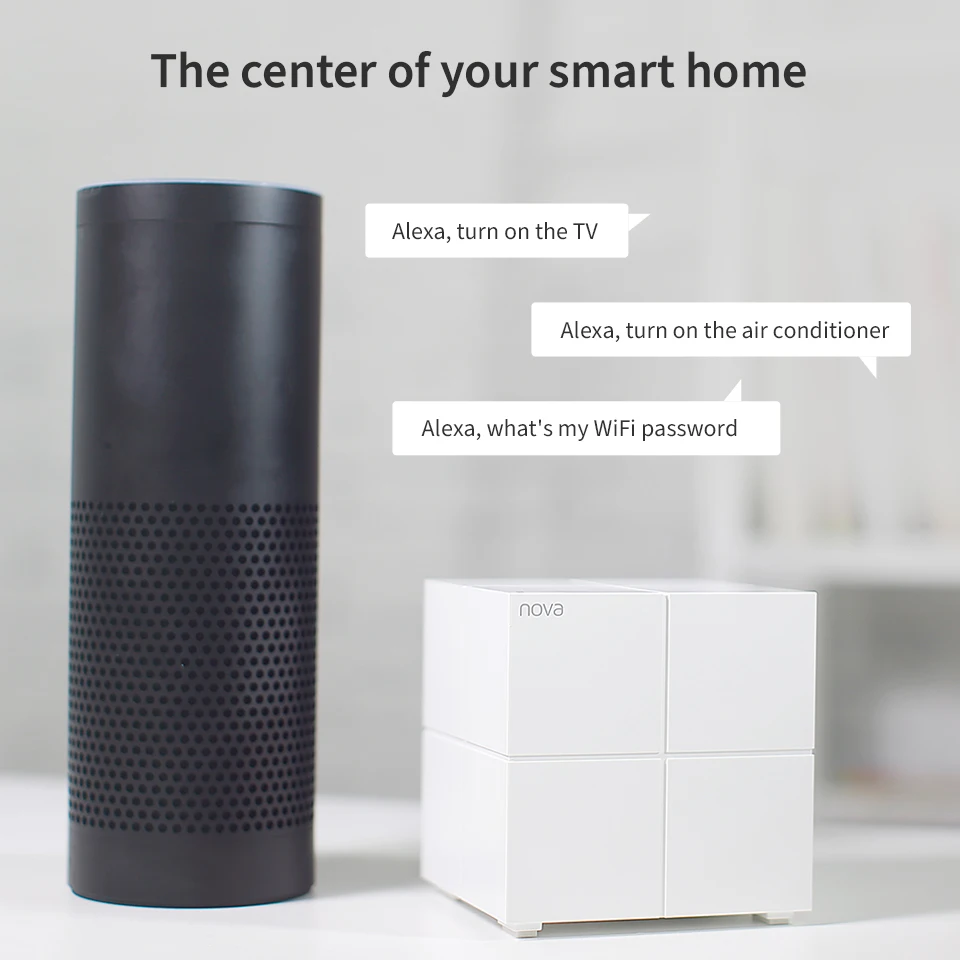 

Tenda MW6 Whole Home Mesh Wireless WiFi System with 2.4G/5.0GHz WiFi Wireless Router and Repeater, APP Remote Manage