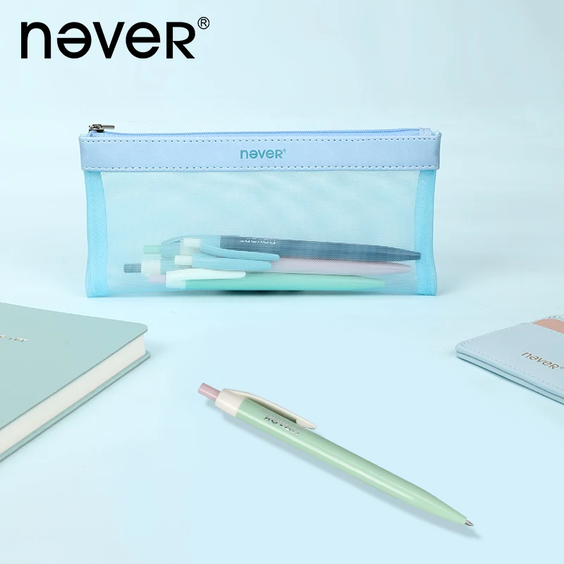 

Чехол для карандашей из искусственной кожи, прозрачный, в японском стиле, канцелярские принадлежности для школьников, студентов