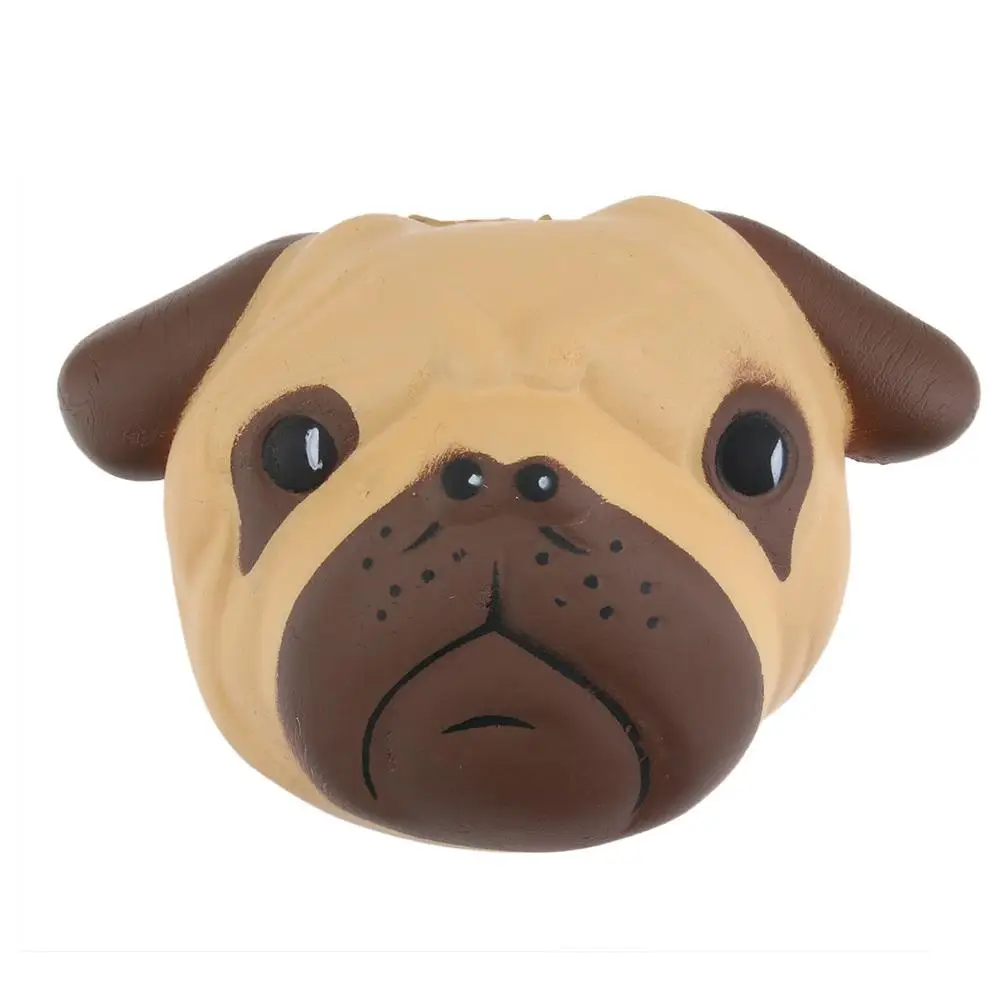 Забавная игрушка-антистресс мяч Мопс Собака Мини сжимаемые игрушки медленно