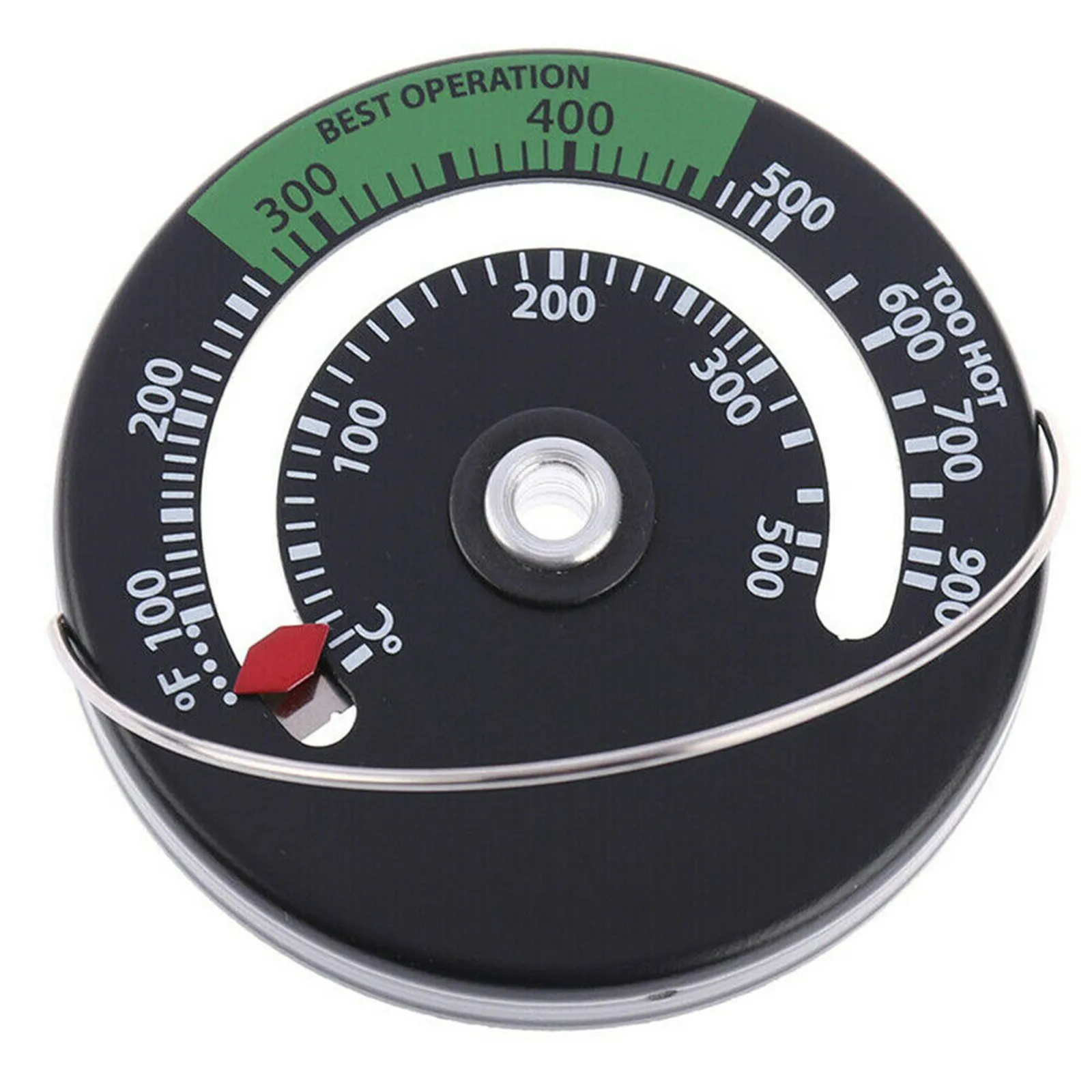 Магнитный дровяная печь трубный термометр камин дымовых тепло горелки