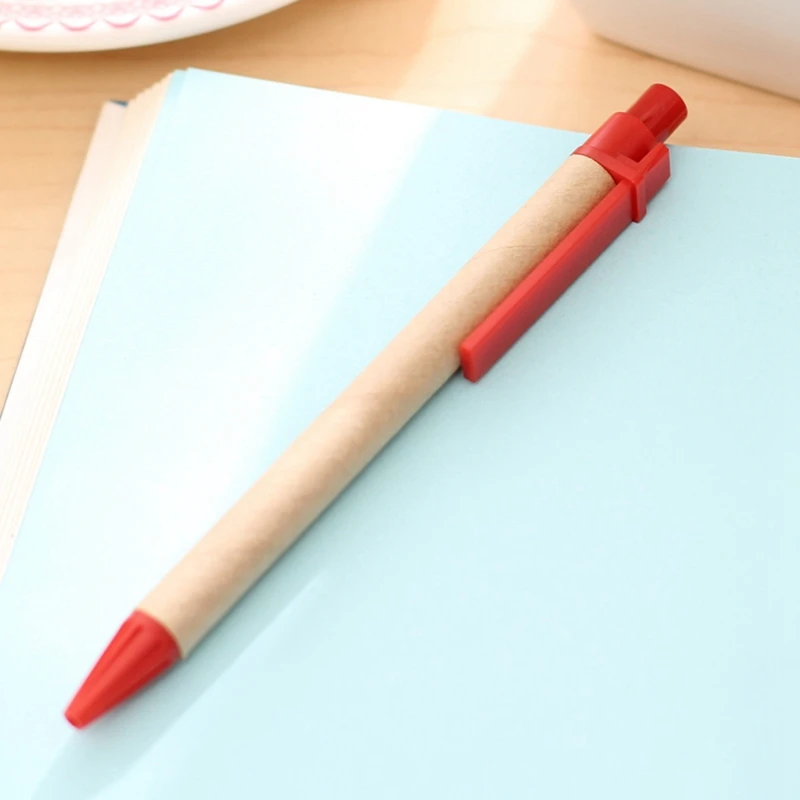 

100/Advertising Gift Paper Paper Stick Paper Paper Paper Tube Environmental Protection Ball Pen