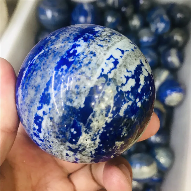 50 мм натуральный голубой ляпис LAZULI CRYSTAL Сферический шар|Камни| |