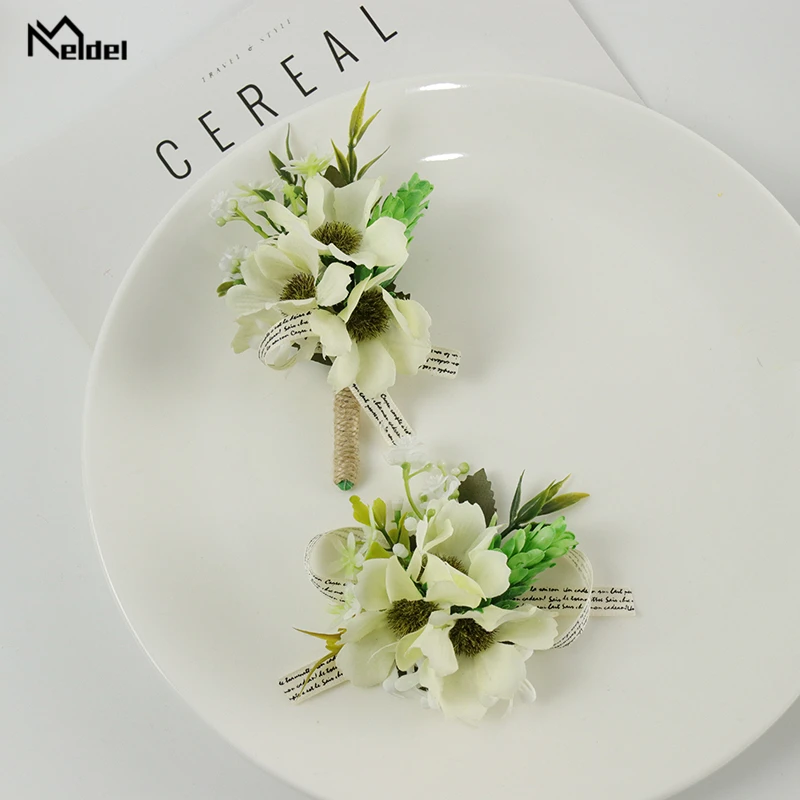 Свадебный браслет Meldel для подружек невесты мужские корсажи и бутоньерки Мужская