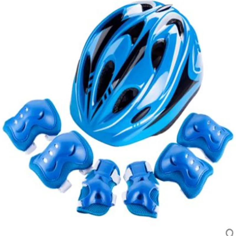 

Roller Skating Protective Gear Children Bicycle Helmet Set Skateboard Skates Balance Car Shatter-resistant Sports