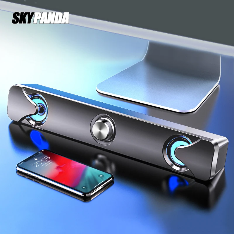 

USB Саундбар динамик 3,5 мм AUX вход беспроводной комбо сабвуфер бас компьютер Bluetooth Clumn