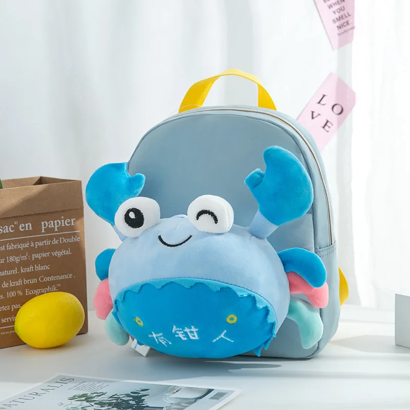 Cute Plush Backpack for Girls School Bags 3D Cartoon Animal Kids Backpack Kindergarten Toddler Bags Boys Children Schoolbags