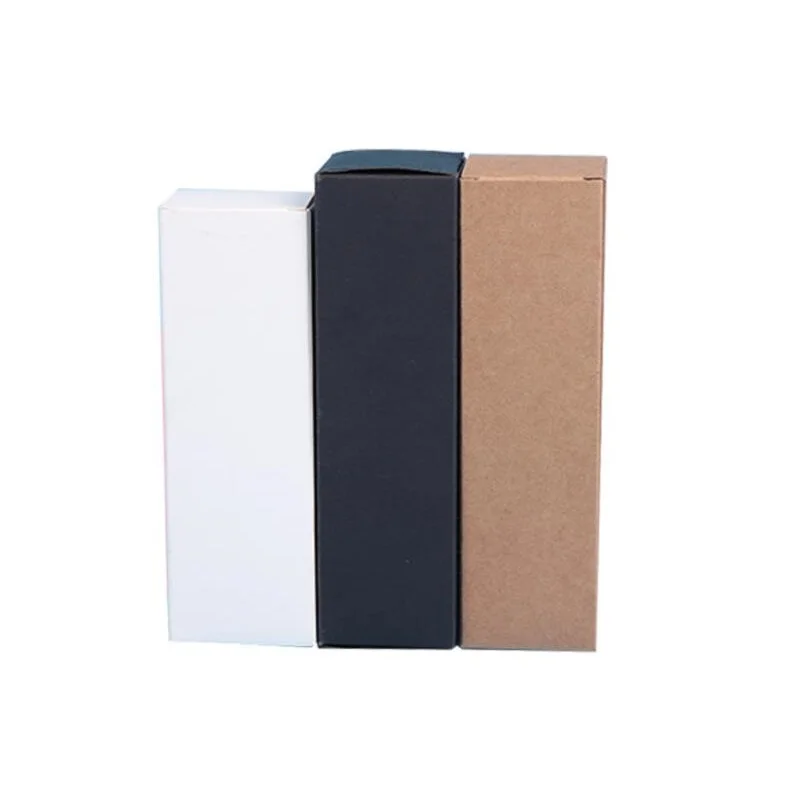 Коробка для духов 50 шт. черная белая крафт бумага помада эфирное масло маленькая