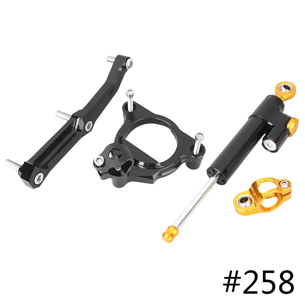 Motorcycle Steering Damper Stabilizer Safety Control w/ Mounting Bracket for Kawasaki Z800 2013 2014 2015 CNC Aluminum