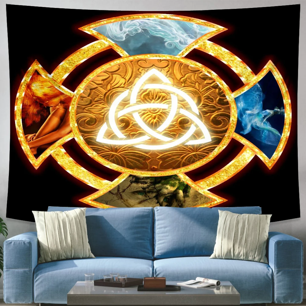 Симистический гобелен викингов ворона медитация психоделический Таро-карточка