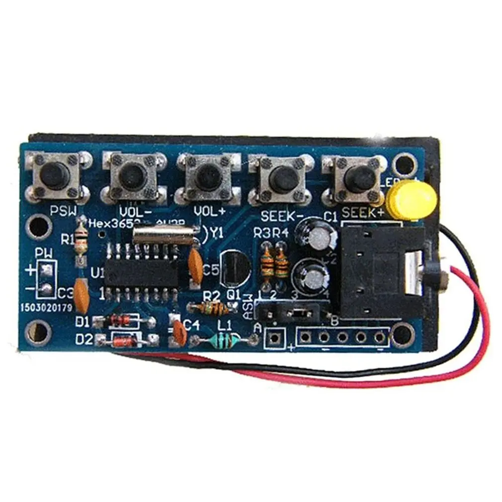 Беспроводной Стерео FM радио приемник модуль PCB DIY электронные наборы 76 МГц-108 МГц