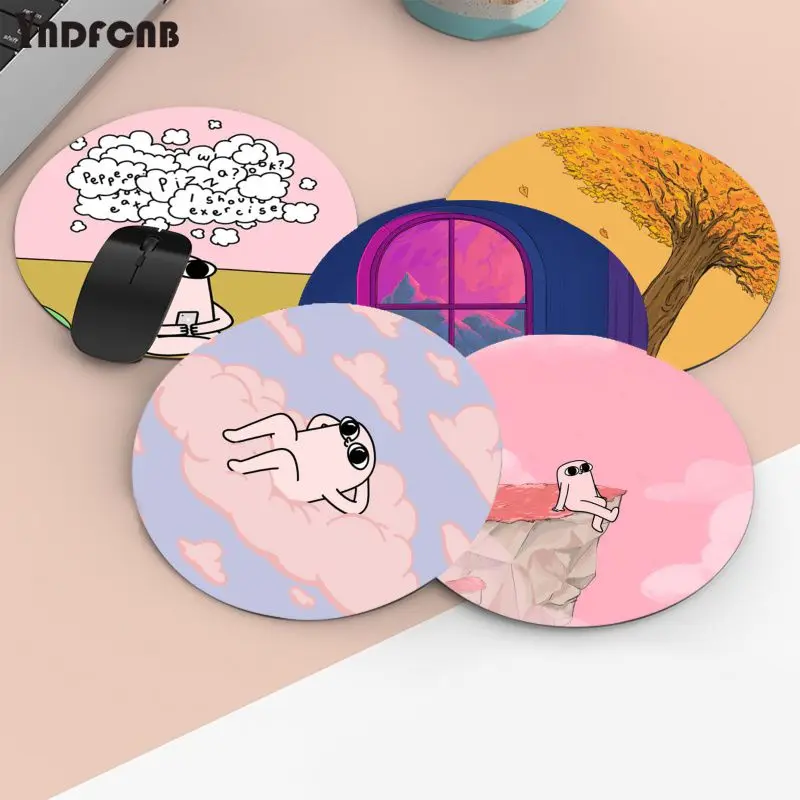 

YNDFCNB аниме Смешные большие глаза ketnipz игровые коврики круглый игровой коврик для мыши нескользящий коврик для ноутбука ПК коврик для мышки и...