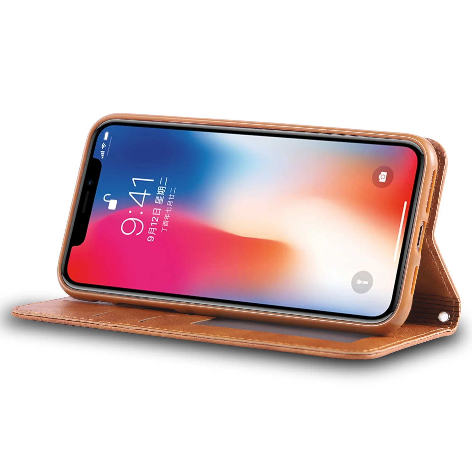 Магнитный флип-чехол для iphone XS MAX чехол кожаный кошелек с отделениями карт
