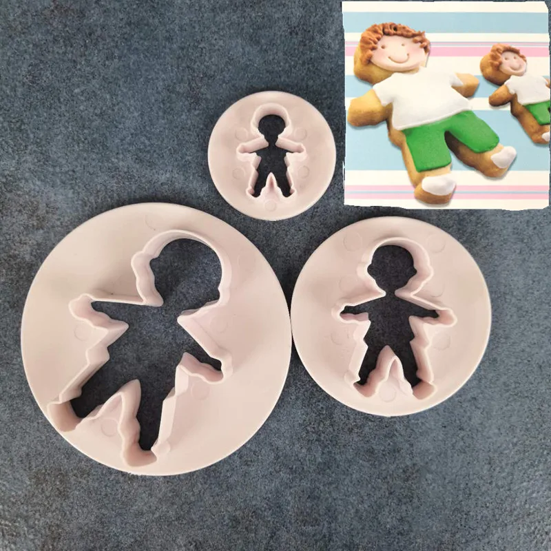 Набор из 3 предметов для мальчиков и девочек пресс-форма выпечки помадки сделай