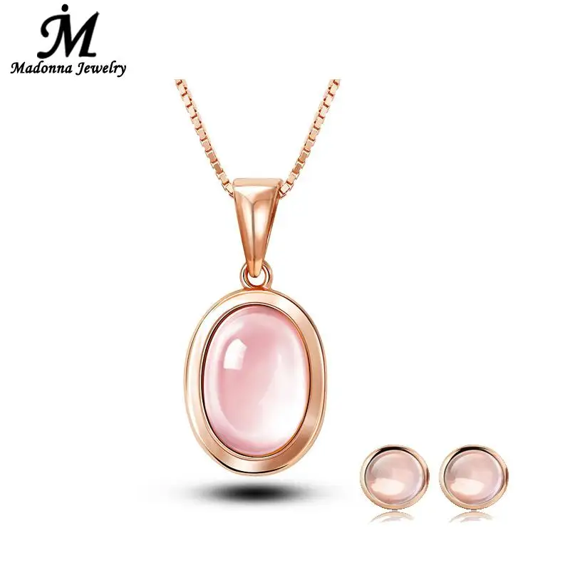 1 набор модных круглых дизайнерских Ретро розовых кварцевых женских сережек